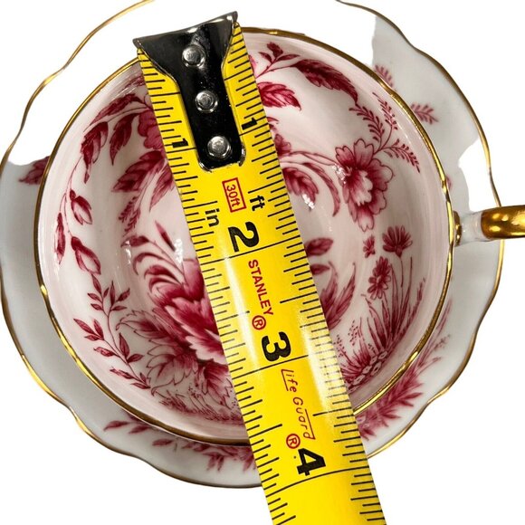 Peony EB 1850 Foley Tea Cup & Saucer Gold Trimmed Vtg Bone China England Floral - Picture 15 of 16